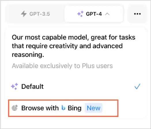 enable browse with bing