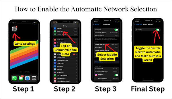 How to Enable the Automatic Network Selection