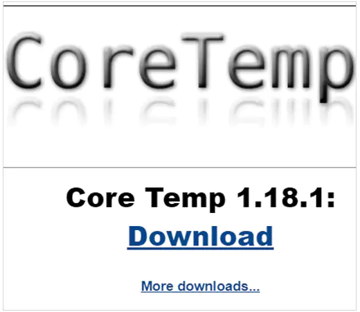 Core temp download