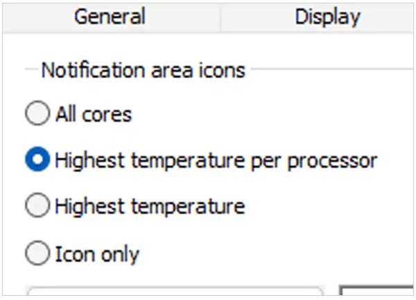 Select the Highest temperature per processor